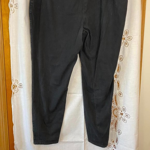 Size 26/28 Faded Glory Stretch Black Elastic Waist Pants - Picture 4 of 8